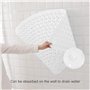 Inntek Tapis de Douche antidérapant, massant, antibactérien, Triangulaire avec Trou de Drainage pour Douche ou Baignoire, 54 x 5