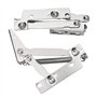 2 Pcs Charnière à Ressort Pour Porte d'Armoire, 80° Paumelles Pour Meuble Haut, Placard, Cuisine - Capacité de Charge Jusqu'à 10