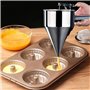 Entonnoir à Piston, Entonnoir de Cuisson En Acier Inoxydable, Acier Inoxydable Cuisson Entonnoir à Piston, Convient à La Cuisson