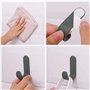 nanaxagly Lot de 6 crochets muraux adhésifs, crochets pour écharpe, crochets pour ustensiles de cuisine, crochets en plastique p