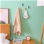 nanaxagly Lot de 6 crochets muraux adhésifs, crochets pour écharpe, crochets pour ustensiles de cuisine, crochets en plastique p