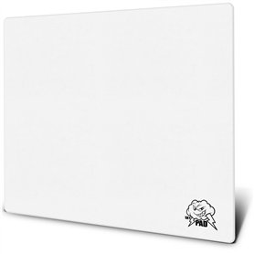 SkyPAD Tapis de Souris de Jeu Glass 3.0 XL avec Logo Nuage | Grand Tapis de Souris Professionnel | 400 x 500 mm | Blanc | Surfac