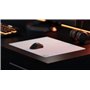 SkyPAD Tapis de Souris de Jeu Glass 3.0 XL avec Logo Nuage | Grand Tapis de Souris Professionnel | 400 x 500 mm | Blanc | Surfac