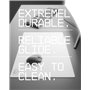 SkyPAD Tapis de Souris de Jeu Glass 3.0 XL avec Logo Nuage | Grand Tapis de Souris Professionnel | 400 x 500 mm | Blanc | Surfac