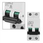 DC miniature du disjoncteur 25A / 40A 2P 250V à basse tension pour le système de grille de panneaux solaires(25A)