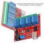ASHATA Module de relais 4 canaux 12 V USB Smart Switch Contrôleur PC Module d'extension carte utilise une puce de contrôle USB i
