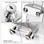 2 Pcs Serrure Porte en Verre en Alliage de Zinc,Serrure de porte de vitrine d'armoire,Serrure Armoire Antirouille Serrure Porte,