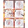 Kalolary 10 Feuilles Nail Art Stickers Autocollants, Noël Sticker Ongle Auto-adhésif, Décalque de Transfert Pour Femmes Filles E