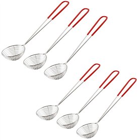 Nuluxi Poignée Longue Acier Inoxydable à Mailles Fines Passoire Acier Inoxydable Pot Chaud Petite Passoire Cuillère Cuisine à Lo