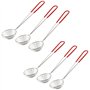 Nuluxi Poignée Longue Acier Inoxydable à Mailles Fines Passoire Acier Inoxydable Pot Chaud Petite Passoire Cuillère Cuisine à Lo