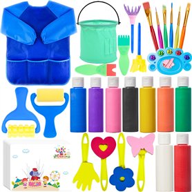 Lubibi Peinture au Doigt Lavable pour Enfant
