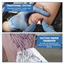30 Feuilles Papier de Transfert de Tatouage, A4 Taille Pochoir Thermique pour Tatouage, Papier de Graphite, pour transférer Vos 