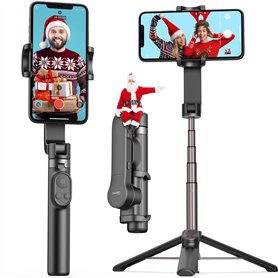 Qimic Stabilisateur Smartphone Perche Selfie Trépied avec télécommande sans Fil