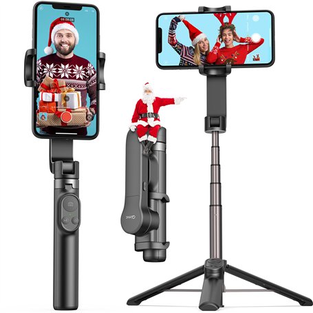 Qimic Stabilisateur Smartphone Perche Selfie Trépied avec télécommande sans Fil