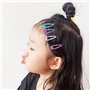 Pince à Cheveux Bébé 90Pcs,3 cm Mini Barrettes à Cheveux,Barrettes Colorées pour bébés filles cheveux fins (3 cm)