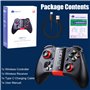 OBEST Manette de jeu Sans fil Multifonctionnelle, Manette PC Sans fil, Vibration à Double Moteur, Manette de jeu Bluetooth Sans 