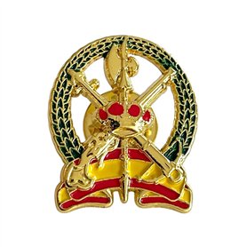 Pin's Badge La Légion espagnole • Alliage zamak émaillé de couleur • Motif avec drapeau