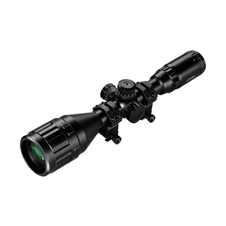 ESSLNB Lunette De Visee 3-9X50mm avec Parasol Tube et Télémètre Rouge Vert Bleu 3 Luminosité Réglages Viseur Point Rouge pour 20