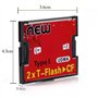 RGBS Dual Port Micro SD/SDHC/SDXC TF au Lecteur de Carte mémoire Compact Flash UDMA CF Type 1 Adaptateur pour Canon Nikon Camera
