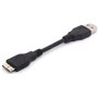 Câble d'Adaptation USB 3.0 A Mâle vers Micro B Mâle pour HDD, Disques Durs, Imprimantes, Concentrateurs de Réseau