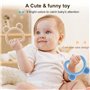 LEADSTAR Anneaux De Dentition pour Bébé,3pcs Jouet Dentition en Silicone pour Bébé 3 6 9 Mois,Ensemble Anneaux De Dentition Doux