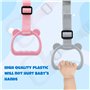 LEADSTAR Anneau Parcs Bebe, 2 Pièces Anneaux pour Lit Bébé et Parc, Anneau de Lit Bebe, Hamac Poussette Anneaux pour l'entraînem