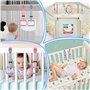 LEADSTAR Anneau Parcs Bebe, 2 Pièces Anneaux pour Lit Bébé et Parc, Anneau de Lit Bebe, Hamac Poussette Anneaux pour l'entraînem