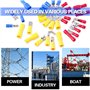 Glarks 540pcs 22-16 / 16-14 / 12-10 Gauge Mixed Quick Disconnect Electrical Insulated Butt Bullet Spade Fork Ring Solderless Cri