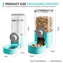 WIYETY Cage suspendue distributeur d'eau lapin gamelle : distributeur de nourriture pour cochon d'Inde suspendu Bouteille d'eau 