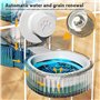 WIYETY Cage suspendue distributeur d'eau lapin gamelle : distributeur de nourriture pour cochon d'Inde suspendu Bouteille d'eau 
