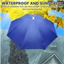 WIYETY Lot de 5 chapeaux de parapluie pliables de 69 cm avec bande élastique, pour adultes et enfants, pour activités de plein a