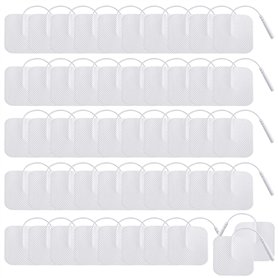 LEKEFETO Lot de 50 électrodes Tens-EMS : 40 x 40 mm