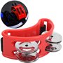 2 pcs Tambourin Double Rangée，Tambourin Percussion Plastique，pour Les Cours de Musique, Les Fêtes, Les Soirées Chantantes.