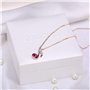 KRUCKEL Plaqué Or Rose avec Cristaux/Collier/Pendentif Note de Musique pour Femme / 5071040