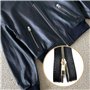 2 Pièces Fermetures à Glissière en Cuir de Bagage en PU Coudre Zip Avec Fermoir en Pu Cuir Fermeture à Glissière Métallique Ferm