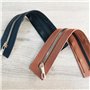 2 Pièces Fermetures à Glissière en Cuir de Bagage en PU Coudre Zip Avec Fermoir en Pu Cuir Fermeture à Glissière Métallique Ferm
