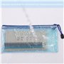 Nutabevr 15 Pièces 5 Couleurs Pochette Zip Chemise Plastique Mesh (A4+A5+A6), Pochette à Document Zip Etanche, Pour Ranger Objet