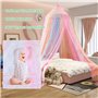 Arc-en-Ciel Moustiquaire pour Lit Double Simple