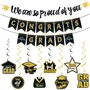 Bannière de félicitations de remise de diplôme classe de 2025