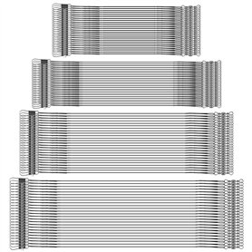 Iyowei 100PCS Bas de Ligne Carnassier en Acier Inoxydable 15/20/25/30 cm