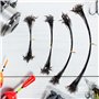 Iyowei 100PCS Bas de Ligne Carnassier en Acier Inoxydable 15/20/25/30 cm, Bas de Ligne Brochet Fil De Pêche Accessoires Pêche Ea