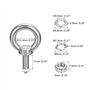 2 Ensembles M5x11mm Œil Boulon avec Écrou Rondelle 304 Inox Acier Épaulement Levage Anneau Œil B