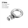 sourcing map Levage Œil Boulon, 2 Ensembles M5x11mm Œil Boulon avec Écrou Rondelle 304 Inox Acier Épaulement Levage Anneau Œil B