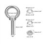 2 Ensembles M5x25mm Œil Boulon avec Écrou Rondelle 304 Inox Acier Épaulement Levage Anneau Œil B