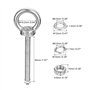5 Ensembles M6x50mm Œil Boulon avec Écrou Rondelle 304 Inox Acier Épaulement Levage Anneau Œil B