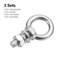 sourcing map Levage Œil Boulon, 2 Ensembles M10x30mm Œil Boulon avec Écrou Rondelle 304 Inox Acier Épaulement Levage Anneau Œil 