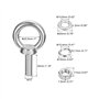 4 Ensembles M10x30mm Œil Boulon avec Écrou Rondelle 304 Inox Acier Épaulement Levage Anneau Œil