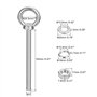 1 Ensemble M10x150mm Œil Boulon avec Écrou Rondelle 304 Inox Acier Épaulement Levage Anneau Œil