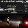 Gilet de Sécurité 360° Visibilité Gilet Réfléchissante 2 Gilet Réfléchissant pour Voiture+ 4 Bracelet de Sécurité Réfléchissante