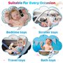 Anneau Dentition Bebe, Telecommande Jouet Dentition Bébé, Poussées Dentaires Jouets en silicone Sans BPA, Jouets Sensoriels de Q